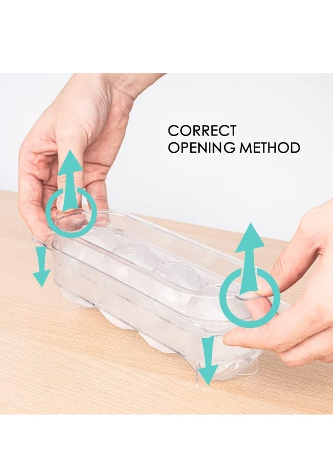 Ice Ball Mold Maker Tray For Freezer 2 Inch Diamond Maker Mold Easy Release Round Cube Set Of 2