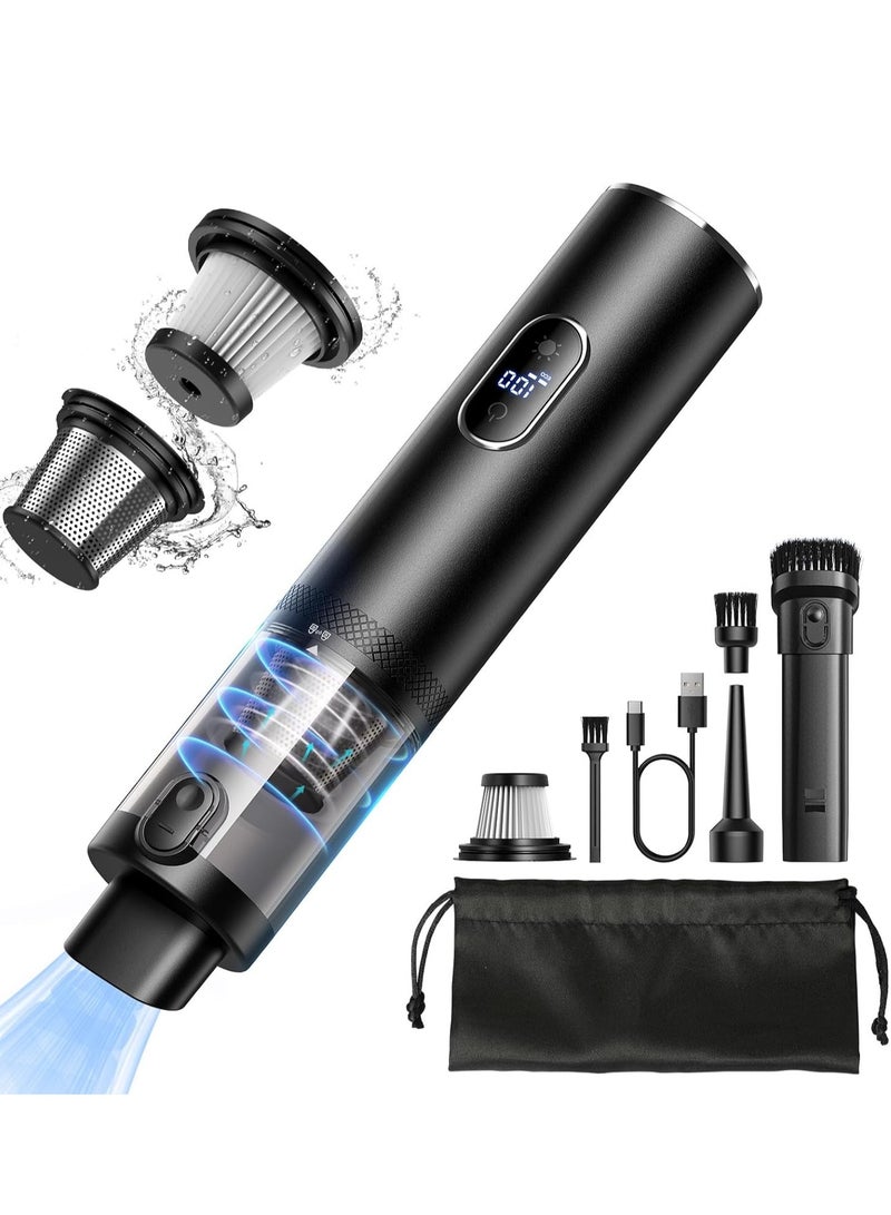 general Car Vacuum Cleaner, 15000Pa High Power Handheld Vacuum, LED Display Cordless Car Vacuum, 2 Speeds, 30 Mins Runtime, 150ml Dust Cup, 4 in 1 Portable Mini Vacuum for Car, Home, Office - Image 1