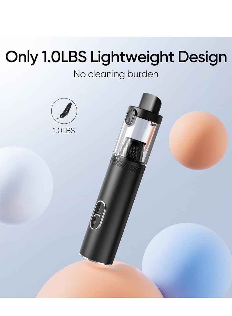 general Car Vacuum Cleaner, 15000Pa High Power Handheld Vacuum, LED Display Cordless Car Vacuum, 2 Speeds, 30 Mins Runtime, 150ml Dust Cup, 4 in 1 Portable Mini Vacuum for Car, Home, Office - Image 4