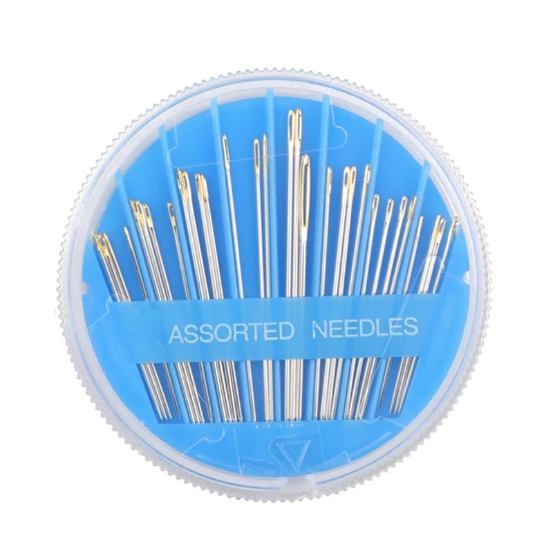 CLEZARO CLEZARO Buttons Combo 50 White 50 Black and 50 Transparent Button with 1 Pcs Compact Assorted Needle Set Ideal for Shirts Blouse Sewing and Dress Making H186 - Image 3