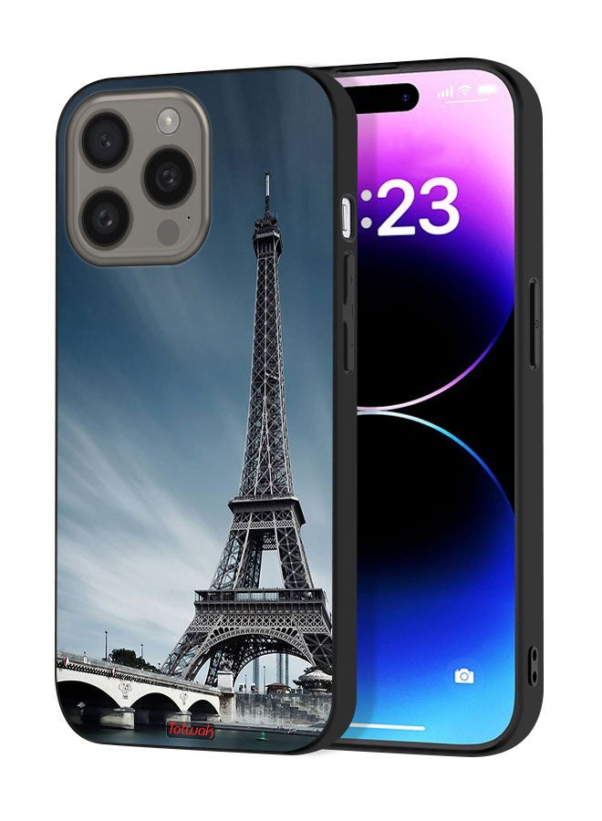 Tolwak Apple iPhone 15 Pro Max Protective Case Cover Eiffel Tower - Image 1
