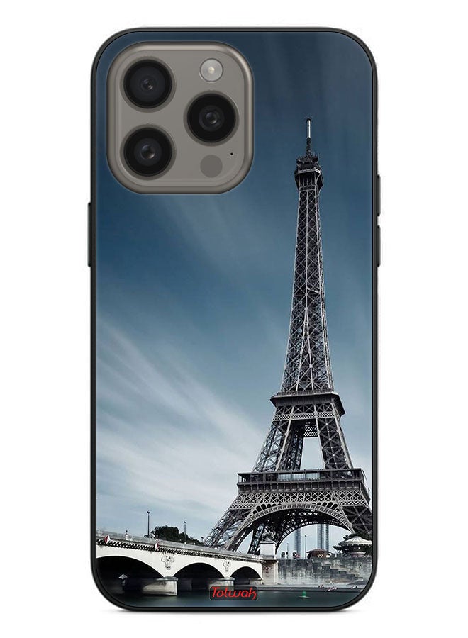 Tolwak Apple iPhone 15 Pro Max Protective Case Cover Eiffel Tower - Image 2