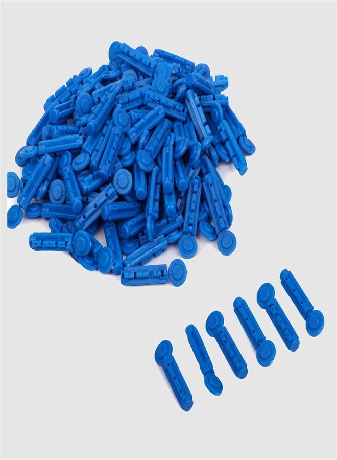 Madison Dr. Morepen Supported Glucometer Round Blood Lancet 300 Pcs Blue Colour - Image 1