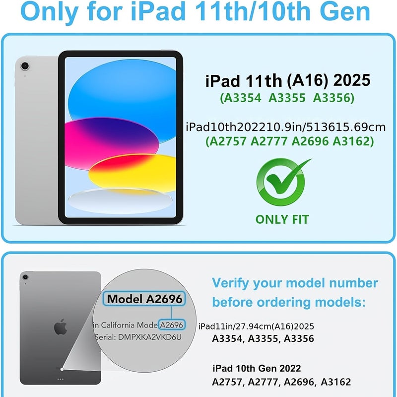 Tempered Glass Screen Protector Compatible With iPad 10th Generation 10.9 Inches Facial Recognition Apple Pencil Compatible Ultra Sensitive Protective Case Friendly 1 Pack - Image 2