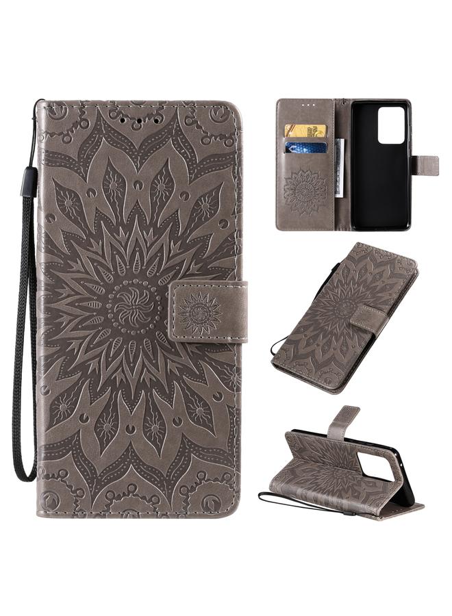 S-TOP Case For Galaxy S20 Ultra Sun Print Horizontal Flip Protective Case with Holder & Card Slots & Wallet - Image 1