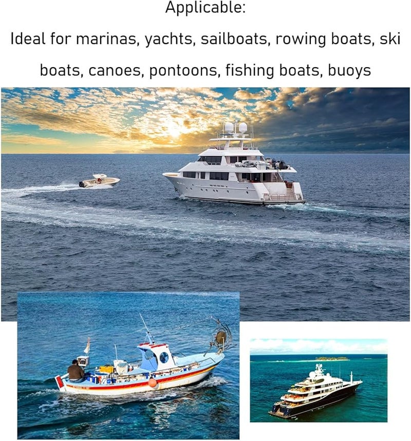 Astibym 4PCS Inflatable Boat Bumper with Rope Ribbed Buoys for Yacht Pontoon Fishing Boats - Image 1