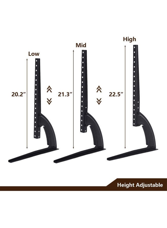 Rock Pow - Universal Table Top TV Stand Base TV Legs for Most 32 37 40 42 47 50 55 LCD LED Plasma Flat Screen TVs Height Adjustable Leg TV Replacement Stand Holds up to 88 lbs Max VESA 800x400 mm - Image 1