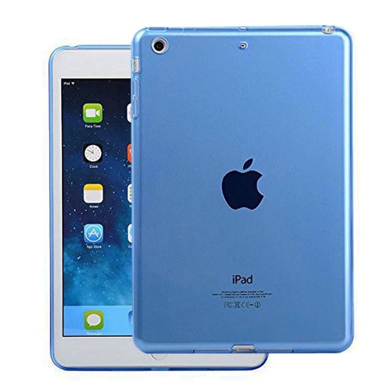 Moca غطاء خلفي ناعم من السيليكون TPU لجهاز iPad Mini مقاس 7.9 بوصة 7.9" 5 الجيل الخامس 4 الجيل الرابع A2133 A2124 A2126 A2125 A1538 A1550 (غطاء خلفي لجهاز iPad Mini 4 الجيل الخامس، أزرق) - Image 1