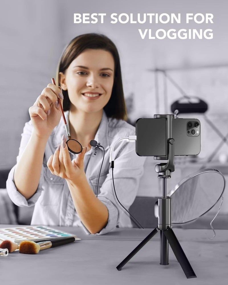 Kanget 3.5mm Clip Collar Mic for YouTube, Collar Mike for Voice Recording, Lapel Mic Mobile, Android Smartphones, DSLR Camera, mic kit for Phone Jack Earphone Type Mike for YouTube, Black - Image 5