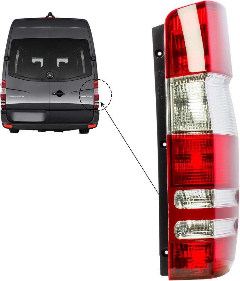 LONGLING Driver Left Side Tail Light Rear Lamp for Dodge Freightliner Mercedes Sprinter 2007-2018 - Image 4