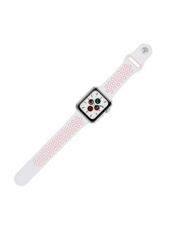 Generic Apple Watchband 46mm/45mm/44mm/49mm Nike Apple Watch Strap for Apple Watch All Series White/Pink  - Image 2