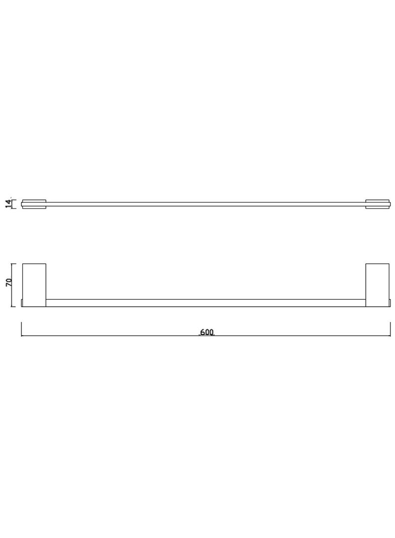 Casa Milano Krypto Towel Bar Bronze Brass  - Image 2