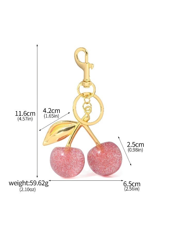 حقيبة كرز سحرية سحرية للمحفظة الوردية سلسلة مفاتيح إكسسوارات سيارة كرز إكسسوارات حقيبة سلسلة مفاتيح هدايا للنساء محافظ حقائب حقائب يد محافظ حقائب ظهر - Image 5