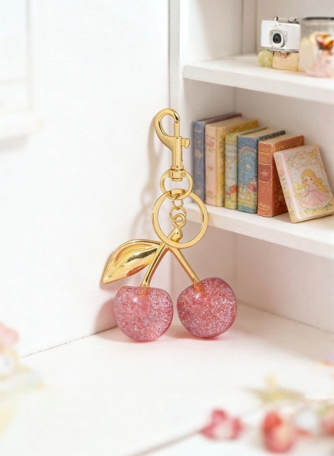 حقيبة كرز سحرية سحرية للمحفظة الوردية سلسلة مفاتيح إكسسوارات سيارة كرز إكسسوارات حقيبة سلسلة مفاتيح هدايا للنساء محافظ حقائب حقائب يد محافظ حقائب ظهر - Image 2