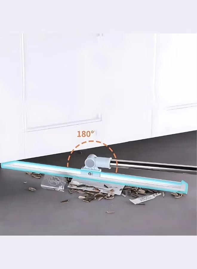 Shein Silicone Rubber Floor Wiper Long Handle Window Shower Cleaner with Extendable and Adjustable Stainless Poles for Glass Bathroom Floor Cleaning - Image 2