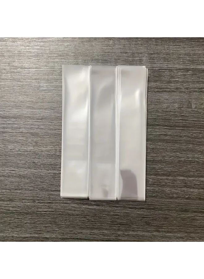 100 Pcs 2.3x11.5 Inch Clear Reusable OPP Jewelry Storage Bags Resealable Multipurpose Pouch - Image 1