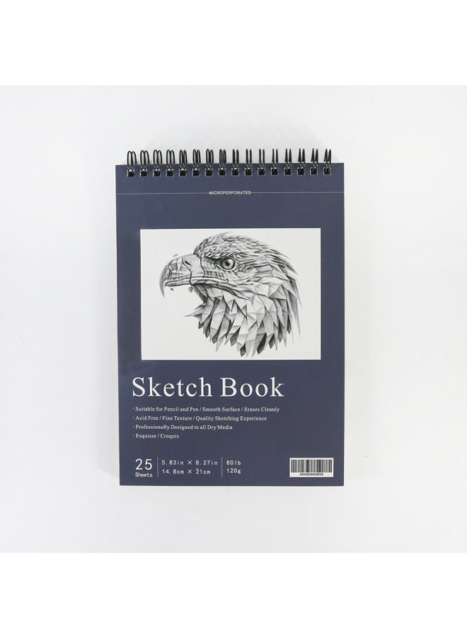 دفتر رسم مباشر A4/A5، دفتر رسم فارغ للطلاب، دفتر رسم فني، ورق رسم، كتاب صور قابل للتثبيت - Image 1