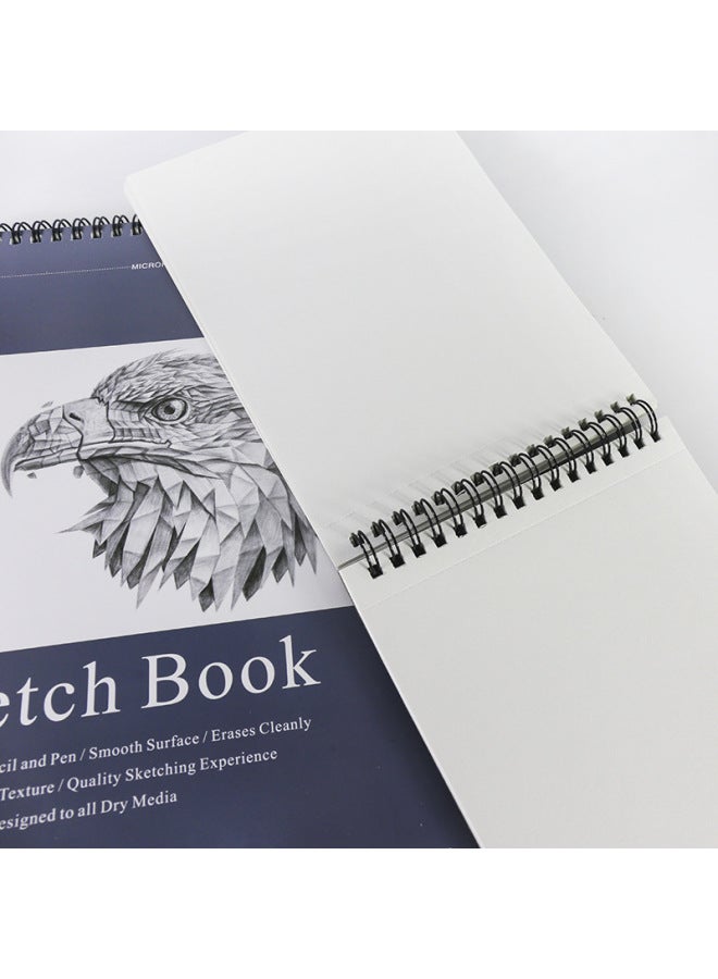 دفتر رسم مباشر A4/A5، دفتر رسم فارغ للطلاب، دفتر رسم فني، ورق رسم، كتاب صور قابل للتثبيت - Image 4