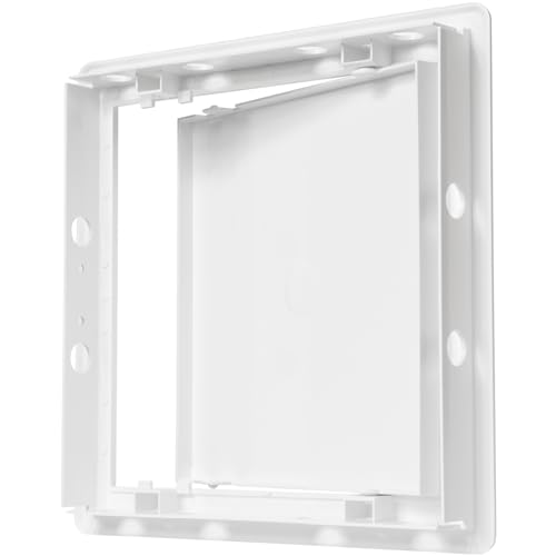 ECOPRO VENT 8" x 8" White Plastic Access Panel. Service Shaft Door Panel. Plumbing, Electricity, Heating, Alarm Wall Access Panel for Drywall. Bathroom Services Access Hole Cover. (8" x 8") - Image 5