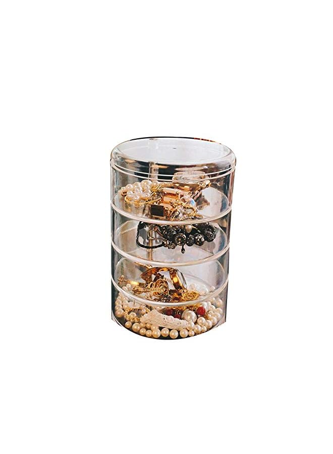 vesus Jewelry Accessory Storage Tray (4 Layers, Clear) - Image 3