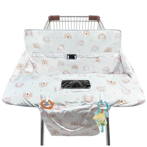 gxfcymxbd Shopping Cart Cover for Baby2in1 High Chair Cover with Portable Cloth BagCart Seat Pad for Babies Grocery Cushion Cover RestaurantSuitable for All Supermarkets - Image 1