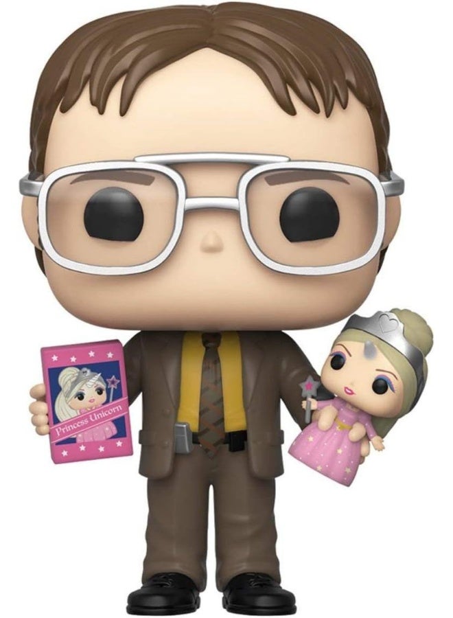 Funko Pop! TV: The Office - Dwight Holding Princess Unicorn Doll #1009 Funko Shop Limited Edition - Image 1
