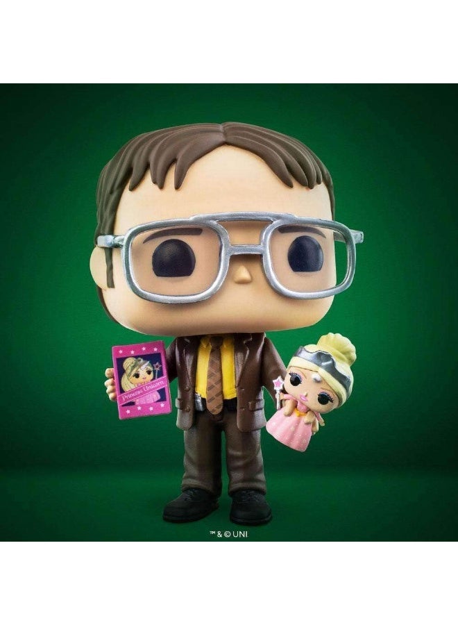 Funko Pop! TV: The Office - Dwight Holding Princess Unicorn Doll #1009 Funko Shop Limited Edition - Image 4