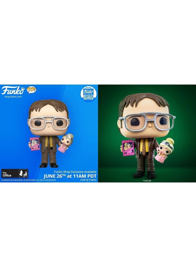 Funko Pop! TV: The Office - Dwight Holding Princess Unicorn Doll #1009 Funko Shop Limited Edition - Image 3