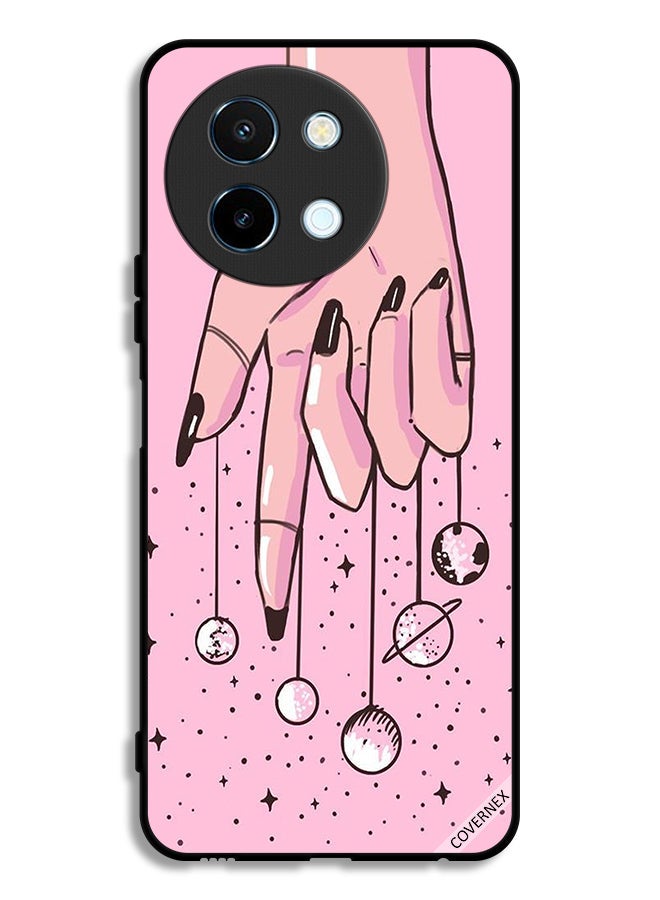 Covernex Vivo Y38 5G Protective Case Cover Planets Hanging From Fingers - Image 1