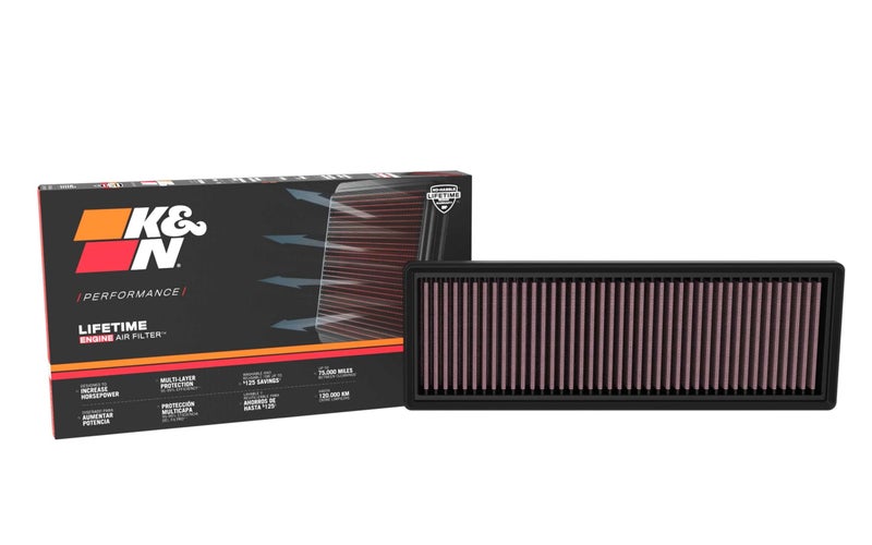 K+N KN HighFlow Original Lifetime Engine Air Filter Increase Power Premium Washable Compatible with 20242026 FORD See Product Descriptions for Select Models 335146 - Image 2