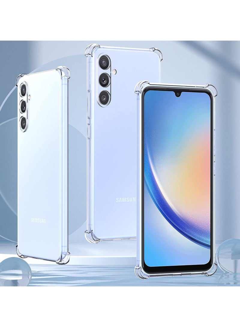 Samsung Galaxy A16 Clear Cover Case soft TPU Transparent Back Protective Case shock Absorbent Reinforced Corner for Samsung Galaxy A16 5G Clear  - Image 5