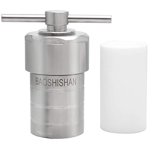 BAOSHISHAN 25ml Hydrothermal Autoclave Reactor 304 Stainless Steel Polytetrafluoroethylene Lined for Lab Hydrothermal Process 25ml