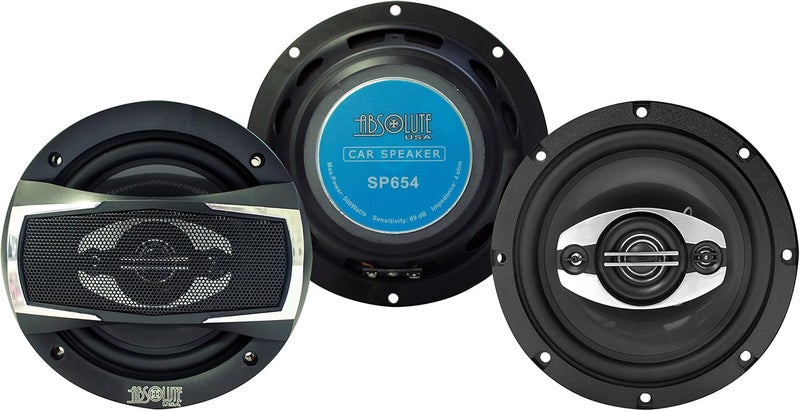 Absolute USA SP654 Series 6.5" 4 Way Car Speakers 500 Watts Max Power - Image 3