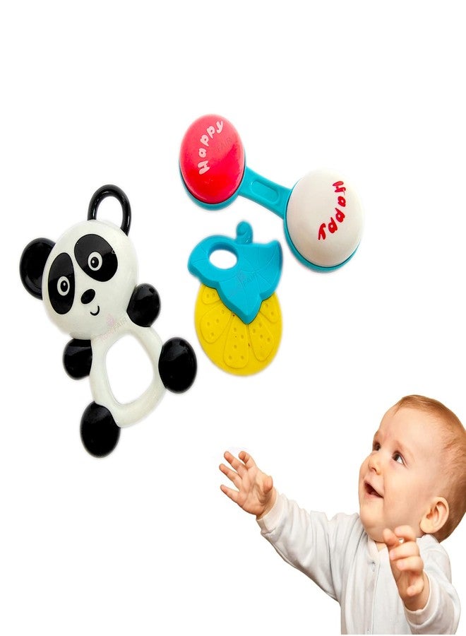 PRIMEFAIR Baby Rattles Toys Set, Infant Grab Shake Rattle, Sensory Teether, Babies Development Learning Music Toy, Newborn Birthday Toys, Multicolor (Animal-AJ) - Image 1