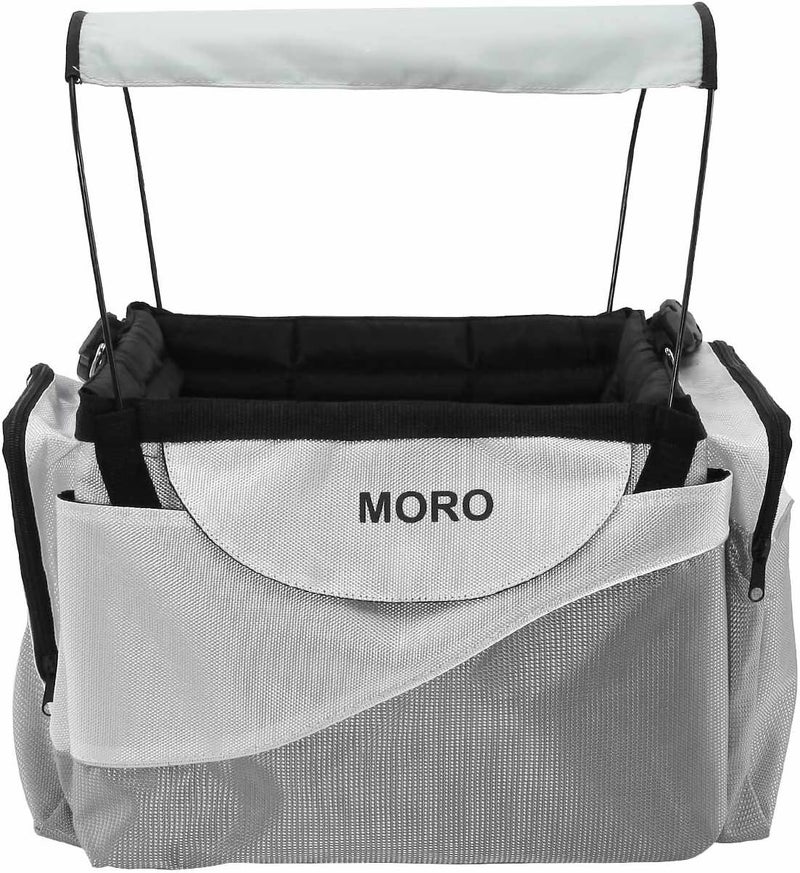Moro Pet Bicycle Front-box Basket Bike Case Seat Dog Puppy Cat Outdoor Travel Carrier Bag Kennel With Sunshade - Image 2