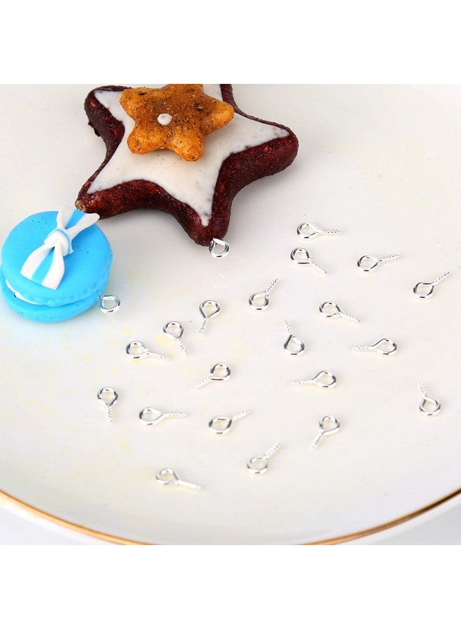 AIEX 300 Pcs Screw Eye Pins Hooks Eyelets Screw Threaded For Jewelry Making Findings Diy Crafts Silver - Image 5