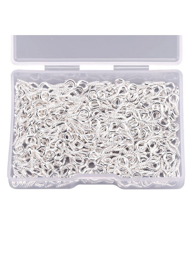 AIEX 300 Pcs Screw Eye Pins Hooks Eyelets Screw Threaded For Jewelry Making Findings Diy Crafts Silver - Image 1
