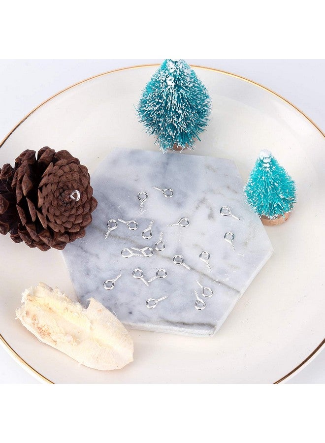 AIEX 300 Pcs Screw Eye Pins Hooks Eyelets Screw Threaded For Jewelry Making Findings Diy Crafts Silver - Image 4