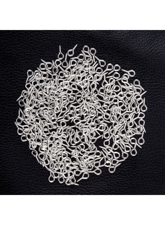 AIEX 300 Pcs Screw Eye Pins Hooks Eyelets Screw Threaded For Jewelry Making Findings Diy Crafts Silver - Image 3