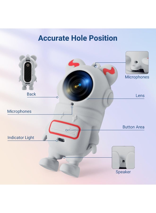 Silicone Case for Insta360 GO 3S, Cartoon Shockproof Protective Cover for Insta 360 GO 3S/3 Accessories with Anti-Loss Hand Strap, Precise Cutouts Holes, Soft Anti-Scratch Surface, Full Body Wrap - Image 3