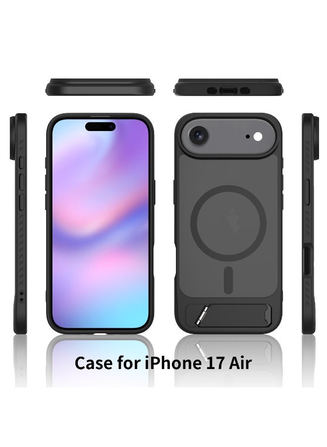 general Mobile Case Compatible with iPhone 17 Air Shockproof Protective Cover with Hidden Kickstand, Slim Fit, Camera  Screen Protection, Wireless Charging Compatible - Image 2