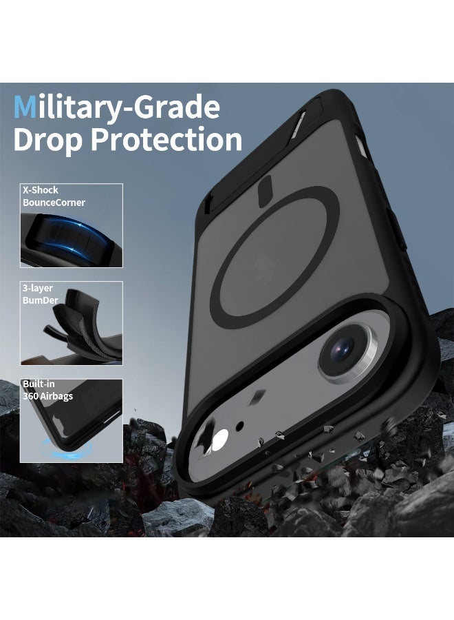 general Mobile Case Compatible with iPhone 17 Air Shockproof Protective Cover with Hidden Kickstand, Slim Fit, Camera  Screen Protection, Wireless Charging Compatible - Image 3