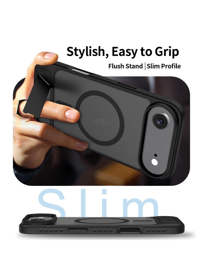 general Mobile Case Compatible with iPhone 17 Air Shockproof Protective Cover with Hidden Kickstand, Slim Fit, Camera  Screen Protection, Wireless Charging Compatible - Image 4