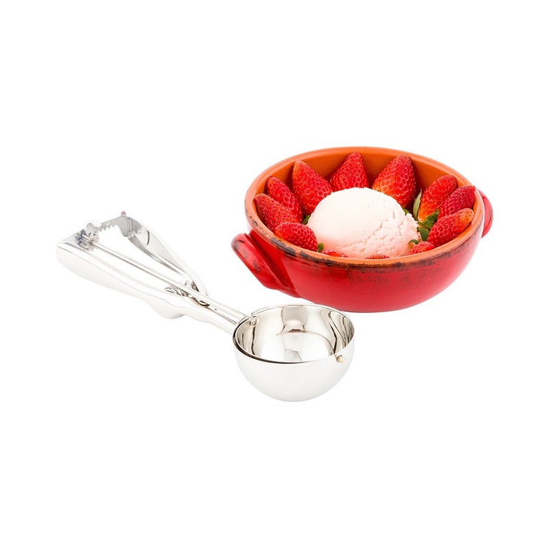 Restaurantware Met Lux 3 Ounce Gelato Scoop 1 Ambidextrous Ice Cream Scoop BuiltIn Blade Dishwashable Stainless Steel Cookie Dough Scoop Comfortable Grip For All Ingredients