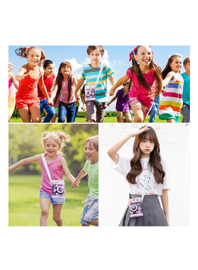 KASTWAVE Kawaii Water Bottle, Retro Camera Water Bottle with Straw and BPA-Free Plastic Lovely Adult 450ml Water Bottles Drinking Cups for Travel, Gifts from Daughter and Son - Image 5