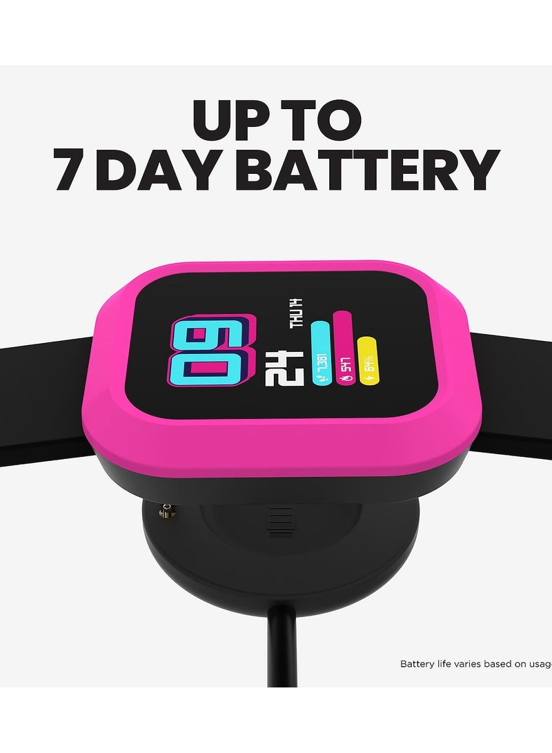 iTouch Unisex Interactive Flex Watch Silver/Black with  Interchangeable Silicone Strap, TF415A-B02 - Image 3