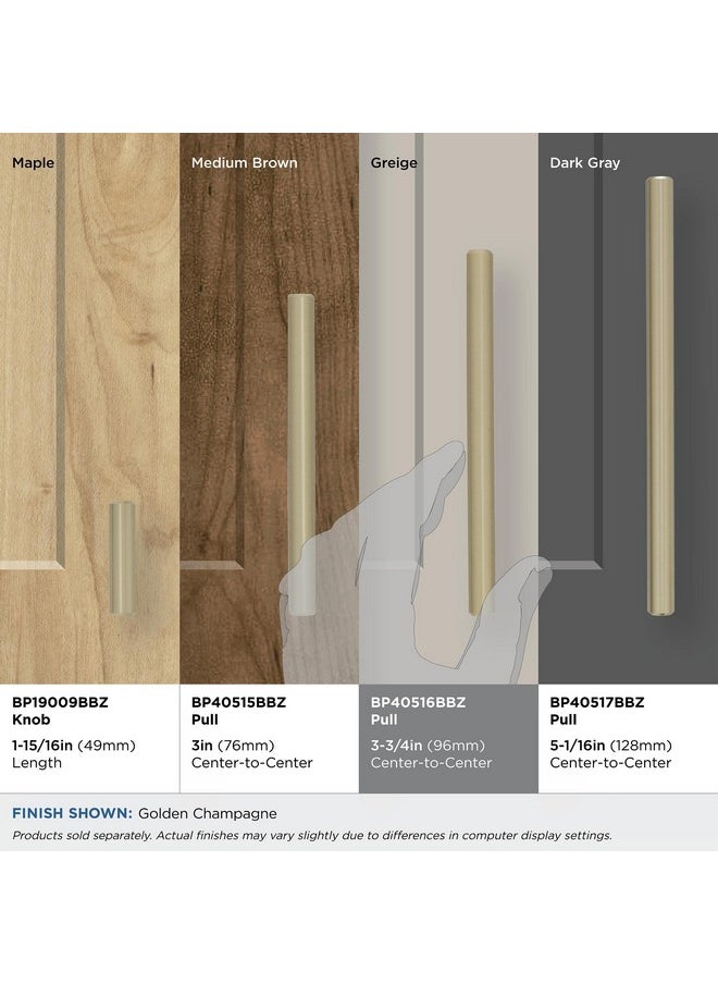Bar Pulls 33/4 In (96 Mm) Centertocenter Golden Champagne Cabinet Pull 10 Pack - pzsku/Z2441516A8E1123CA6EC6Z/45/_/1721571533/df0d12e2-30f6-4823-b647-033fcafec16f