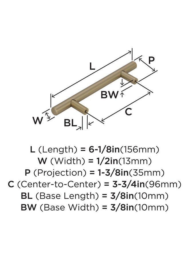 Bar Pulls 33/4 In (96 Mm) Centertocenter Golden Champagne Cabinet Pull 10 Pack - pzsku/Z2441516A8E1123CA6EC6Z/45/_/1721571535/ac5d4854-d814-4f71-a488-9c0cd07f6283