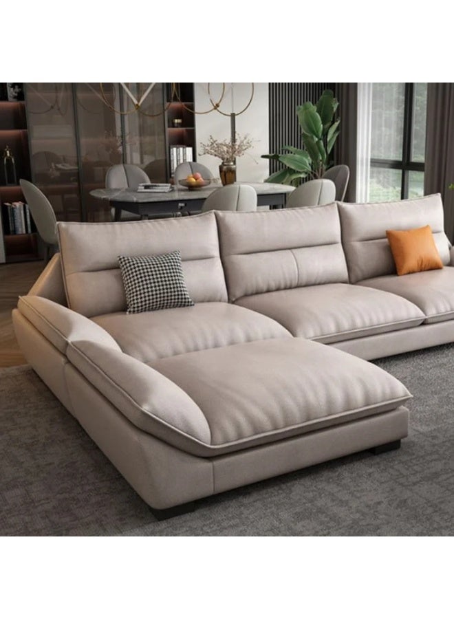 KUSTOMDECO Empress 6 Seater Sectional Leather Sofa - Customizable Sectional Sofa for Living Room, Premium Upholstery, L-Shape Design - Image 2