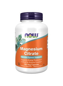 Supplements Magnesium Citrate Enzyme Function* Nervous System Support* 120 Veg Capsules